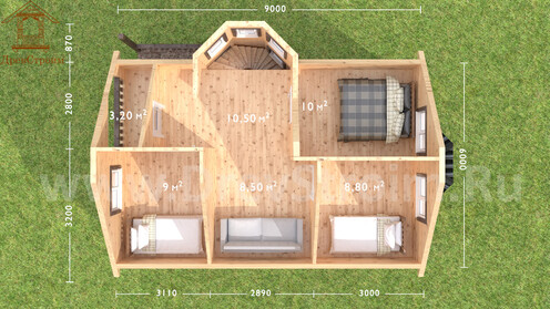 План 2 этажа